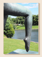 Statue in Vigeland park Oslo-Norway